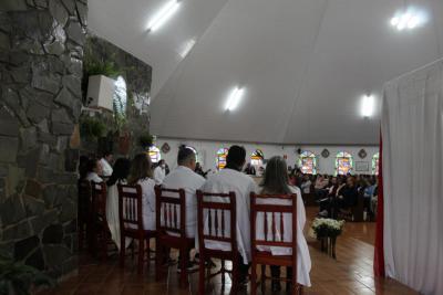 Missa de AÃ§Ã£o de GraÃ§as em louvor ao Bom Jesus em Campo Mendes foi presidida pelo Padre Paulo 